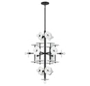 15 Light Chandelier<br /><span style="color:#4AB0CE;">Entrega: 4-10 dias en USA</span><br /><span style="color:#4AB0CE;font-size:60%;">PREGUNTE POR ENTREGA EN PANAMA</span><br />Collection: Amani<br />Finish: Black Cashmere