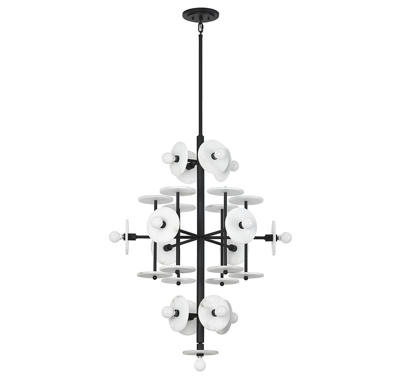 15 Light Chandelier<br /><span style="color:#4AB0CE;">Entrega: 4-10 dias en USA</span><br /><span style="color:#4AB0CE;font-size:60%;">PREGUNTE POR ENTREGA EN PANAMA</span><br />Collection: Amani<br />Finish: Black Cashmere