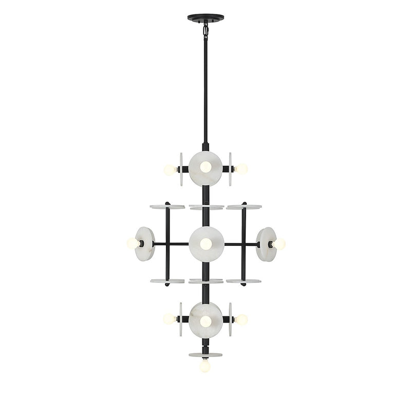 15 Light Chandelier<br /><span style="color:#4AB0CE;">Entrega: 4-10 dias en USA</span><br /><span style="color:#4AB0CE;font-size:60%;">PREGUNTE POR ENTREGA EN PANAMA</span><br />Collection: Amani<br />Finish: Black Cashmere