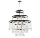 15 Light Chandelier<br /><span style="color:#4AB0CE;">Entrega: 4-10 dias en USA</span><br /><span style="color:#4AB0CE;font-size:60%;">PREGUNTE POR ENTREGA EN PANAMA</span><br />Collection: Luna<br />Finish: Matte Black