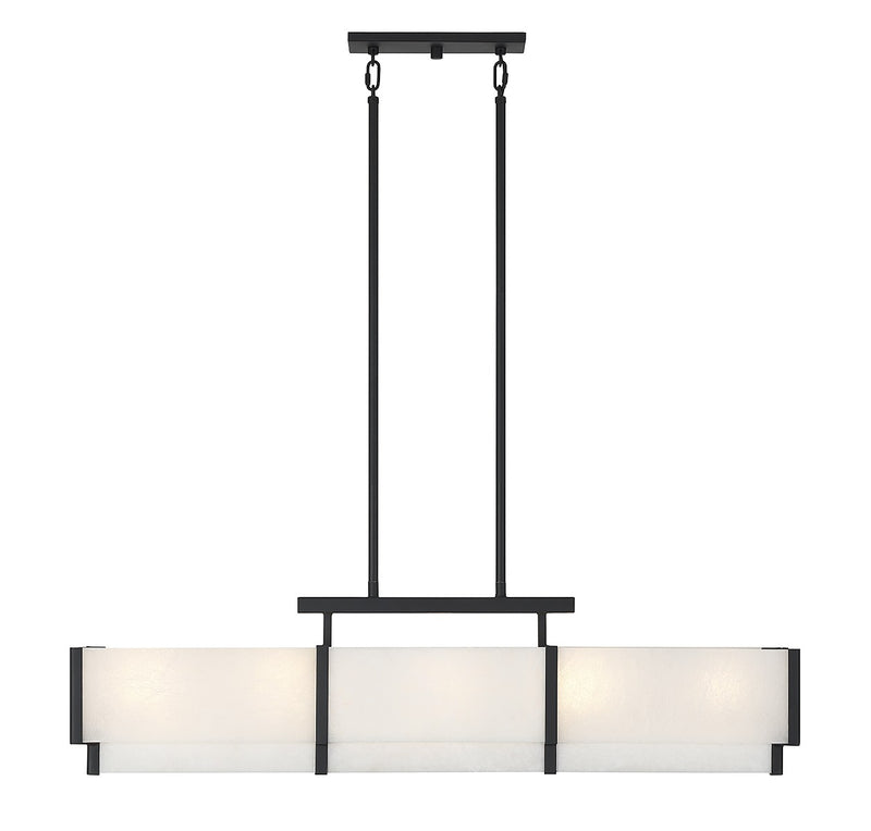 Five Light Linear Chandelier<br /><span style="color:#4AB0CE;">Entrega: 4-10 dias en USA</span><br /><span style="color:#4AB0CE;font-size:60%;">PREGUNTE POR ENTREGA EN PANAMA</span><br />Collection: Orleans<br />Finish: Black Cashmere