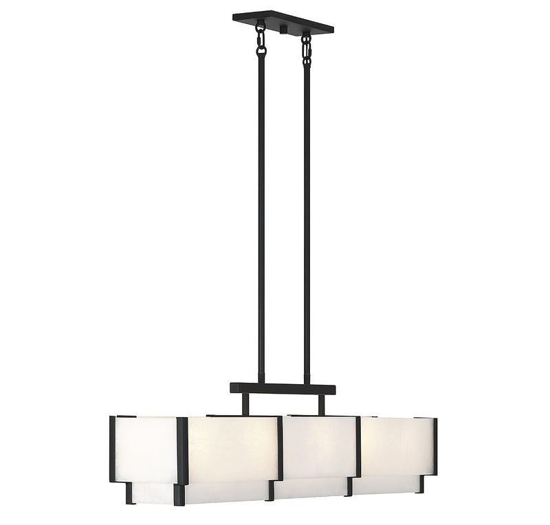 Five Light Linear Chandelier<br /><span style="color:#4AB0CE;">Entrega: 4-10 dias en USA</span><br /><span style="color:#4AB0CE;font-size:60%;">PREGUNTE POR ENTREGA EN PANAMA</span><br />Collection: Orleans<br />Finish: Black Cashmere