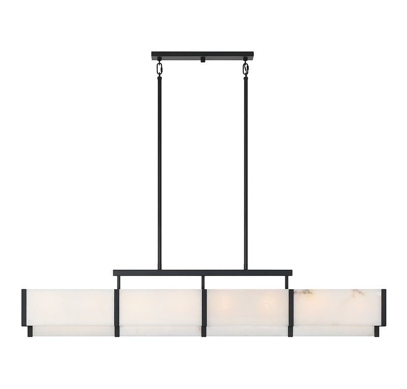 Eight Light Linear Chandelier<br /><span style="color: