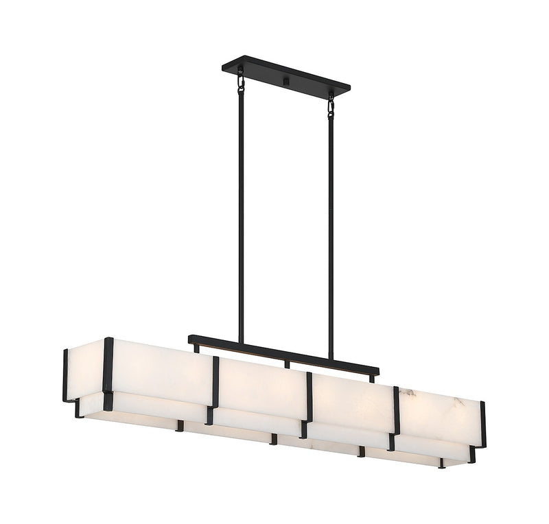 Eight Light Linear Chandelier<br /><span style="color: