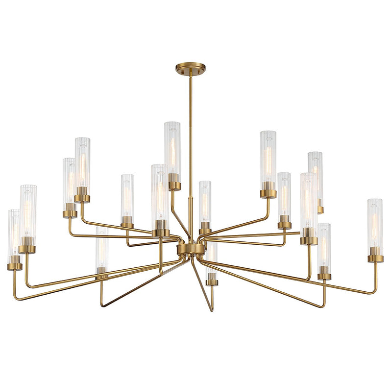 Savoy House - 1-8862-16-322 - 16 Light Chandelier - Baker - Warm Brass