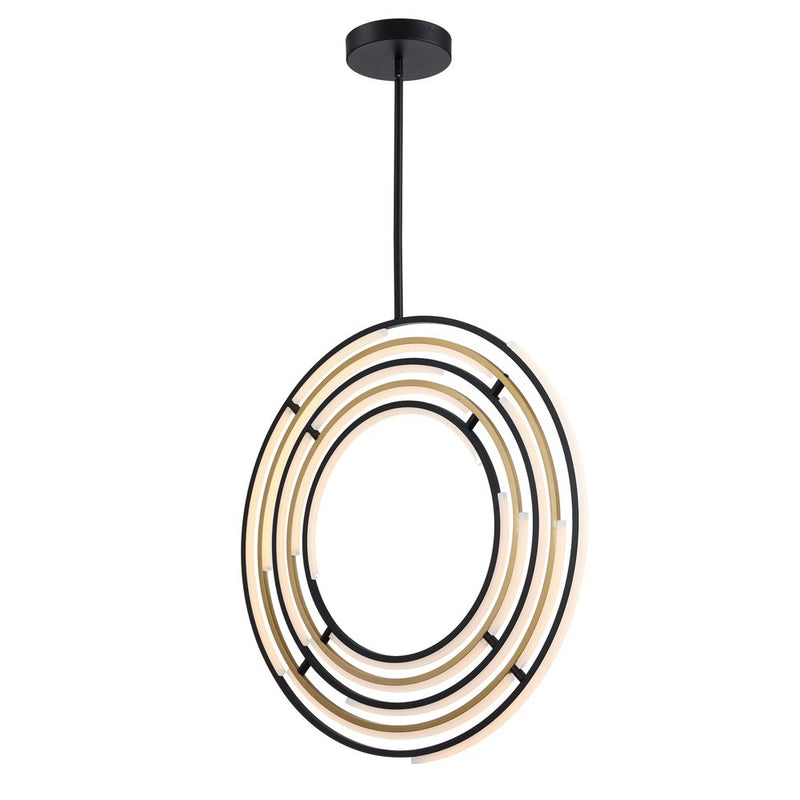 Artcraft Canada - AC6746BB - LED Pendant - Trilogy - Black and Gold