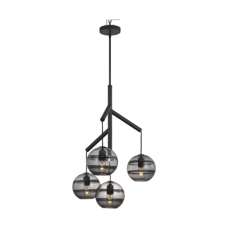 Four Light Chandelier<br /><span style="color:#4AB0CE;">Entrega: 4-10 dias en USA</span><br /><span style="color:#4AB0CE;font-size:60%;">PREGUNTE POR ENTREGA EN PANAMA</span><br />Collection: Sedona<br />Finish: Nightshade Black