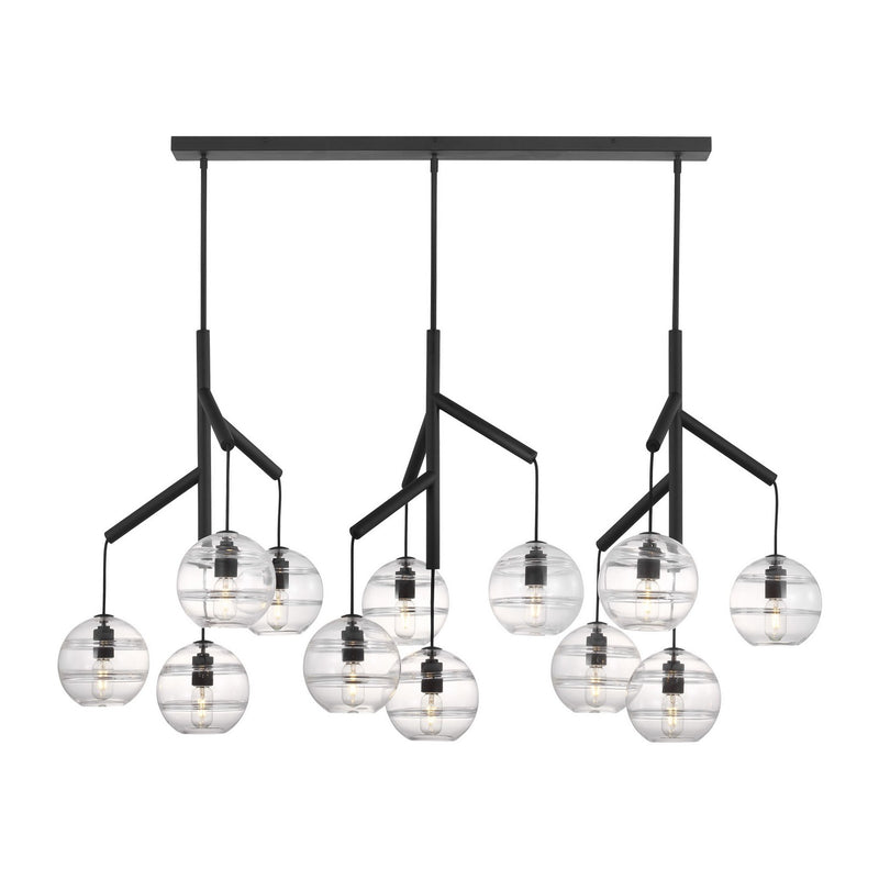 12 Light Chandelier<br /><span style="color:#4AB0CE;">Entrega: 4-10 dias en USA</span><br /><span style="color:#4AB0CE;font-size:60%;">PREGUNTE POR ENTREGA EN PANAMA</span><br />Collection: Sedona<br />Finish: Nightshade Black