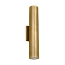 LED Outdoor Wall Mount<br /><span style="color:#4AB0CE;">Entrega: 23-24 semanas en USA</span><br /><span style="color:#4AB0CE;font-size:60%;">PREGUNTE POR ENTREGA EN PANAMA</span><br />Collection: Pressa<br />Finish: Natural Brass