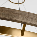 LED Chandelier<br /><span style="color:#4AB0CE;">Entrega: 8-9 semanas en USA</span><br /><span style="color:#4AB0CE;font-size:60%;">PREGUNTE POR ENTREGA EN PANAMA</span><br />Collection: Grace<br />Finish: Matte Black/Weathered Oak Wood