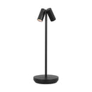 LED Table Lamp<br /><span style="color:#4AB0CE;">Entrega: 4-10 dias en USA</span><br /><span style="color:#4AB0CE;font-size:60%;">PREGUNTE POR ENTREGA EN PANAMA</span><br />Collection: Doppia<br />Finish: Black