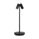 LED Table Lamp<br /><span style="color:#4AB0CE;">Entrega: 4-10 dias en USA</span><br /><span style="color:#4AB0CE;font-size:60%;">PREGUNTE POR ENTREGA EN PANAMA</span><br />Collection: Doppia<br />Finish: Black
