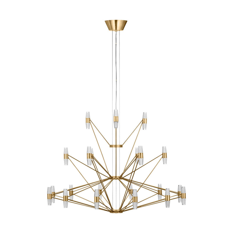 LED Chandelier<br /><span style="color:#4AB0CE;">Entrega: 4-10 dias en USA</span><br /><span style="color:#4AB0CE;font-size:60%;">PREGUNTE POR ENTREGA EN PANAMA</span><br />Collection: Lassell<br />Finish: Natural Brass