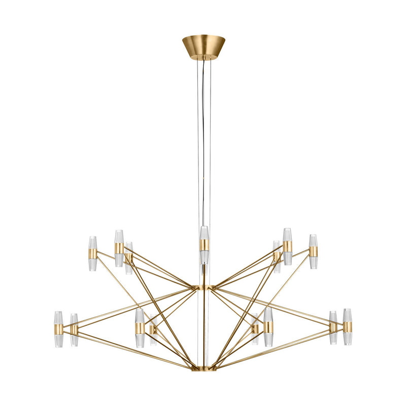 LED Chandelier<br /><span style="color:#4AB0CE;">Entrega: 4-10 dias en USA</span><br /><span style="color:#4AB0CE;font-size:60%;">PREGUNTE POR ENTREGA EN PANAMA</span><br />Collection: Lassell<br />Finish: Natural Brass