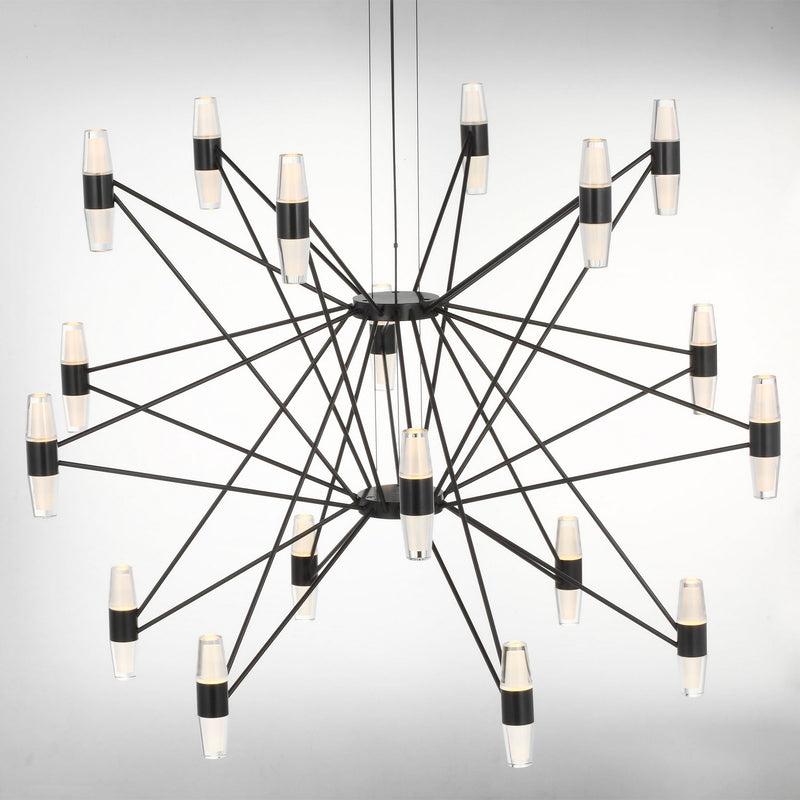 LED Chandelier<br /><span style="color:#4AB0CE;">Entrega: 4-10 dias en USA</span><br /><span style="color:#4AB0CE;font-size:60%;">PREGUNTE POR ENTREGA EN PANAMA</span><br />Collection: Lassell<br />Finish: Dark Bronze