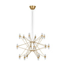 LED Chandelier<br /><span style="color:#4AB0CE;">Entrega: 4-10 dias en USA</span><br /><span style="color:#4AB0CE;font-size:60%;">PREGUNTE POR ENTREGA EN PANAMA</span><br />Collection: Lassell<br />Finish: Natural Brass