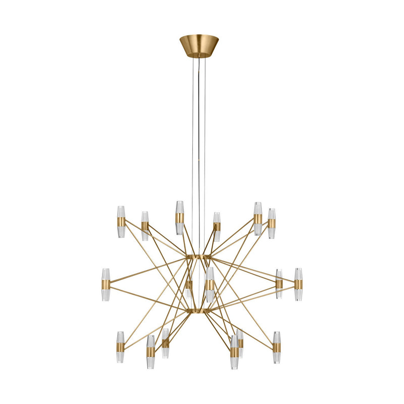 LED Chandelier<br /><span style="color:#4AB0CE;">Entrega: 4-10 dias en USA</span><br /><span style="color:#4AB0CE;font-size:60%;">PREGUNTE POR ENTREGA EN PANAMA</span><br />Collection: Lassell<br />Finish: Natural Brass