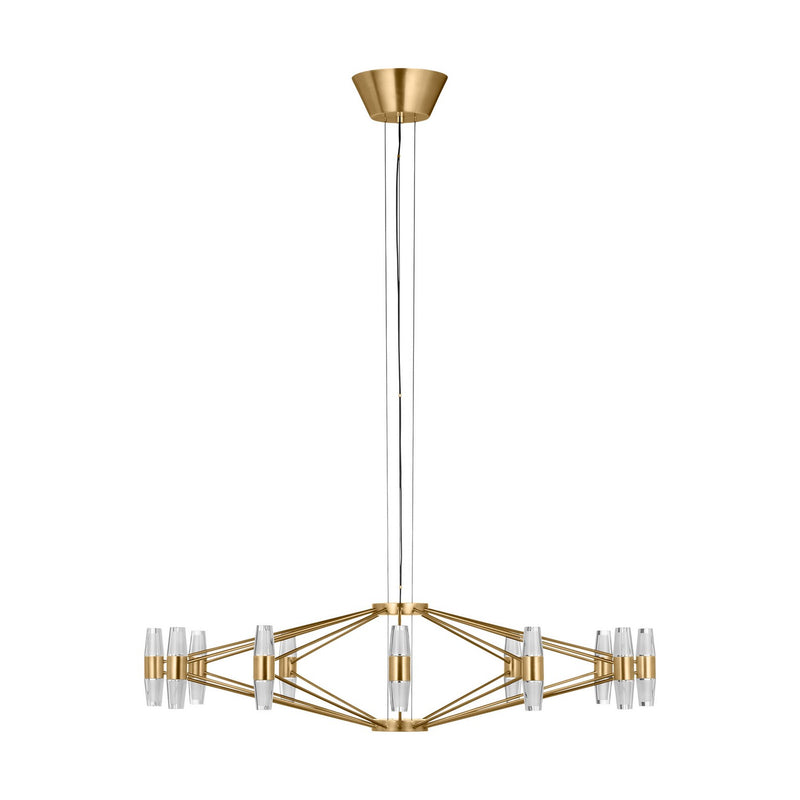 LED Chandelier<br /><span style="color:#4AB0CE;">Entrega: 4-10 dias en USA</span><br /><span style="color:#4AB0CE;font-size:60%;">PREGUNTE POR ENTREGA EN PANAMA</span><br />Collection: Lassell<br />Finish: Natural Brass