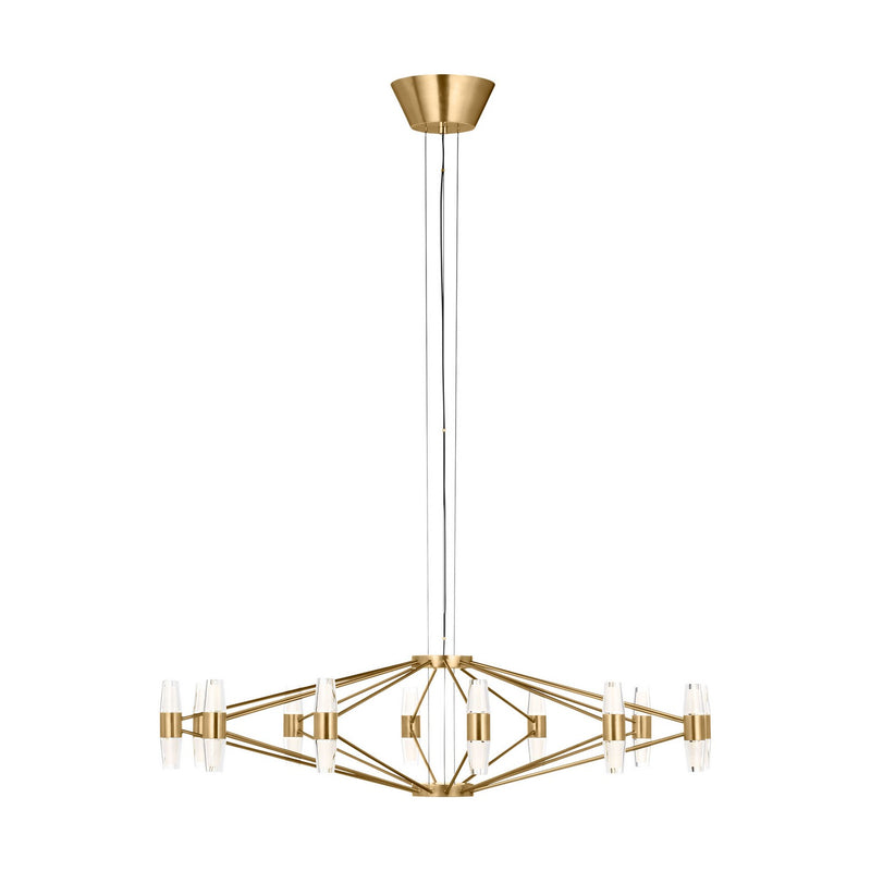 LED Chandelier<br /><span style="color:#4AB0CE;">Entrega: 4-10 dias en USA</span><br /><span style="color:#4AB0CE;font-size:60%;">PREGUNTE POR ENTREGA EN PANAMA</span><br />Collection: Lassell<br />Finish: Natural Brass