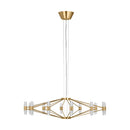 LED Chandelier<br /><span style="color:#4AB0CE;">Entrega: 4-10 dias en USA</span><br /><span style="color:#4AB0CE;font-size:60%;">PREGUNTE POR ENTREGA EN PANAMA</span><br />Collection: Lassell<br />Finish: Natural Brass