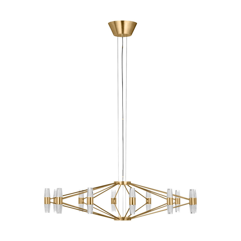 LED Chandelier<br /><span style="color:#4AB0CE;">Entrega: 4-10 dias en USA</span><br /><span style="color:#4AB0CE;font-size:60%;">PREGUNTE POR ENTREGA EN PANAMA</span><br />Collection: Lassell<br />Finish: Natural Brass