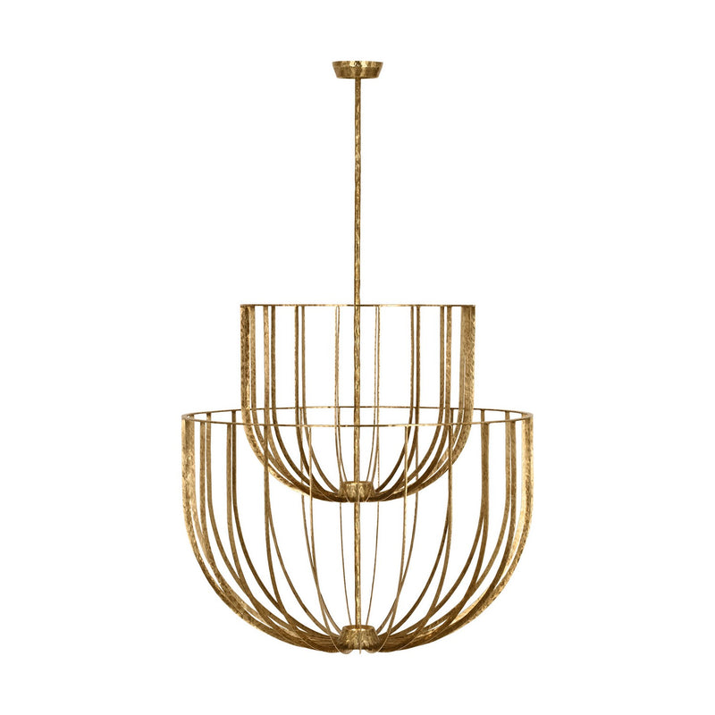 LED Chandelier<br /><span style="color:#4AB0CE;">Entrega: 21-22 semanas en USA</span><br /><span style="color:#4AB0CE;font-size:60%;">PREGUNTE POR ENTREGA EN PANAMA</span><br />Collection: Sanchi<br />Finish: Polished Antique Brass