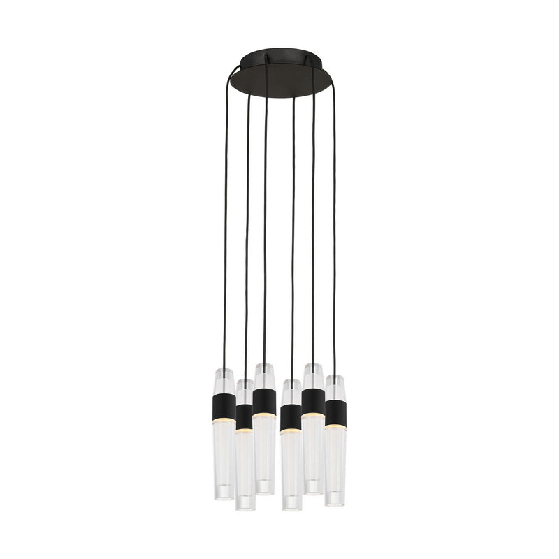 Visual Comfort Modern - SLCH40027B - LED Chandelier - Lassell - Nightshade Black