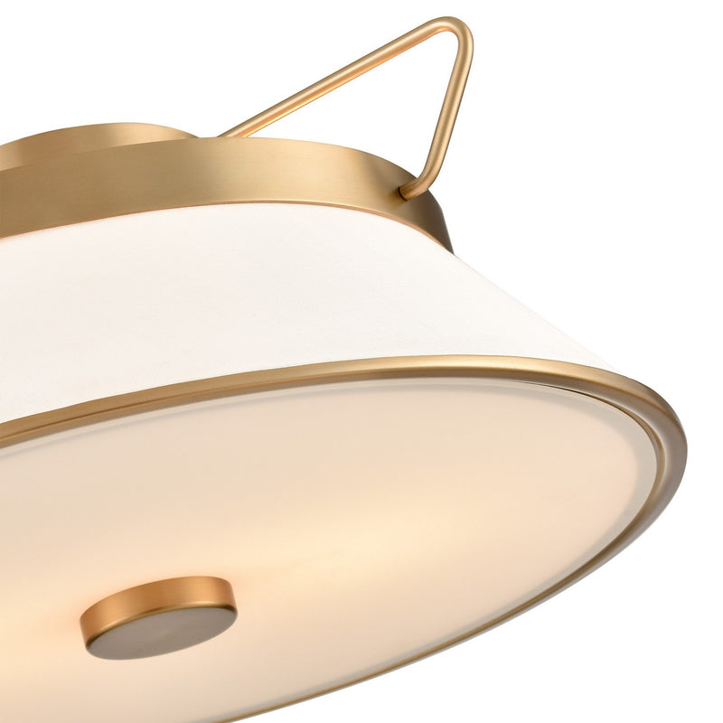 Artcraft Canada - AC11833BB - Two Light Semi Flushmount - Layla - Brushed Brass