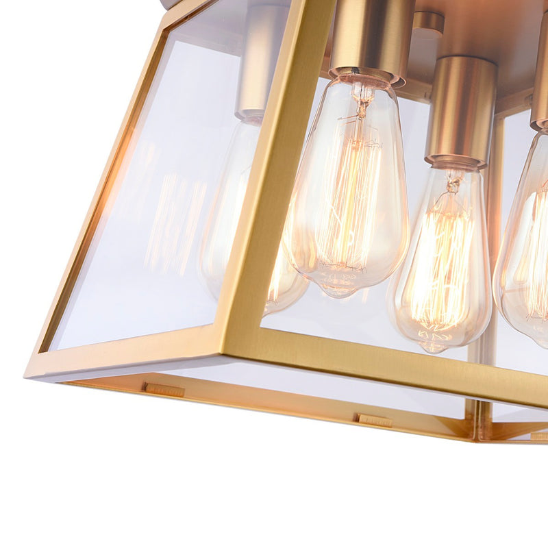 Four Light Chandelier<br /><span style="color:#4AB0CE;">Entrega: 4-10 dias en USA</span><br /><span style="color:#4AB0CE;font-size:60%;">PREGUNTE POR ENTREGA EN PANAMA</span><br />Collection: Lucian<br />Finish: Brushed Brass