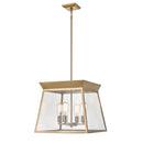 Four Light Chandelier<br /><span style="color:#4AB0CE;">Entrega: 4-10 dias en USA</span><br /><span style="color:#4AB0CE;font-size:60%;">PREGUNTE POR ENTREGA EN PANAMA</span><br />Collection: Lucian<br />Finish: Brushed Brass