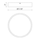 LED Flush Mount<br /><span style="color:#4AB0CE;">Entrega: 4-10 dias en USA</span><br /><span style="color:#4AB0CE;font-size:60%;">PREGUNTE POR ENTREGA EN PANAMA</span><br />Collection: Adelaide<br />Finish: Matte Black