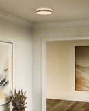 LED Flush Mount<br /><span style="color:#4AB0CE;">Entrega: 4-10 dias en USA</span><br /><span style="color:#4AB0CE;font-size:60%;">PREGUNTE POR ENTREGA EN PANAMA</span><br />Collection: Adelaide<br />Finish: Aged Gold/White