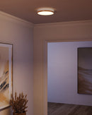 LED Flush Mount<br /><span style="color:#4AB0CE;">Entrega: 4-10 dias en USA</span><br /><span style="color:#4AB0CE;font-size:60%;">PREGUNTE POR ENTREGA EN PANAMA</span><br />Collection: Adelaide<br />Finish: Aged Gold/White