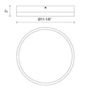 Alora - FM554211AGWH-5CCT - LED Flush Mount - Adelaide - Aged Gold/White