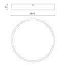LED Flush Mount<br /><span style="color:#4AB0CE;">Entrega: 4-10 dias en USA</span><br /><span style="color:#4AB0CE;font-size:60%;">PREGUNTE POR ENTREGA EN PANAMA</span><br />Collection: Adelaide<br />Finish: Matte Black