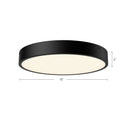 Alora - FM554015MB-5CCT - LED Flush Mount - Adelaide - Matte Black
