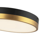 LED Flush Mount<br /><span style="color:#4AB0CE;">Entrega: 1-2 semanas en USA</span><br /><span style="color:#4AB0CE;font-size:60%;">PREGUNTE POR ENTREGA EN PANAMA</span><br />Collection: Adelaide<br />Finish: Aged Gold/Matte Black