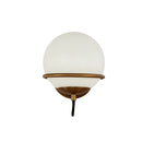 One Light Wall Vanity<br /><span style="color:#4AB0CE;">Entrega: 4-10 dias en USA</span><br /><span style="color:#4AB0CE;font-size:60%;">PREGUNTE POR ENTREGA EN PANAMA</span><br />Collection: Alba<br />Finish: Aged Gold/Opal Glass