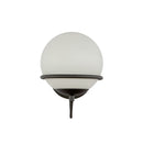 One Light Wall Vanity<br /><span style="color:#4AB0CE;">Entrega: 4-10 dias en USA</span><br /><span style="color:#4AB0CE;font-size:60%;">PREGUNTE POR ENTREGA EN PANAMA</span><br />Collection: Alba<br />Finish: Matte Black/Opal Glass