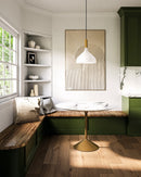 Alora - PD532312AGOP - One Light Pendant - Belleview - Aged Gold/Opal Glass