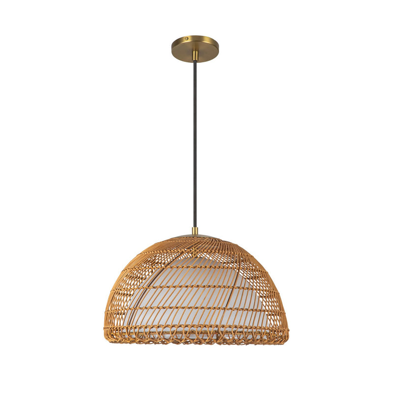 One Light Pendant<br /><span style="color:#4AB0CE;">Entrega: 4-10 dias en USA</span><br /><span style="color:#4AB0CE;font-size:60%;">PREGUNTE POR ENTREGA EN PANAMA</span><br />Collection: Bondi<br />Finish: Brushed Gold/Opal