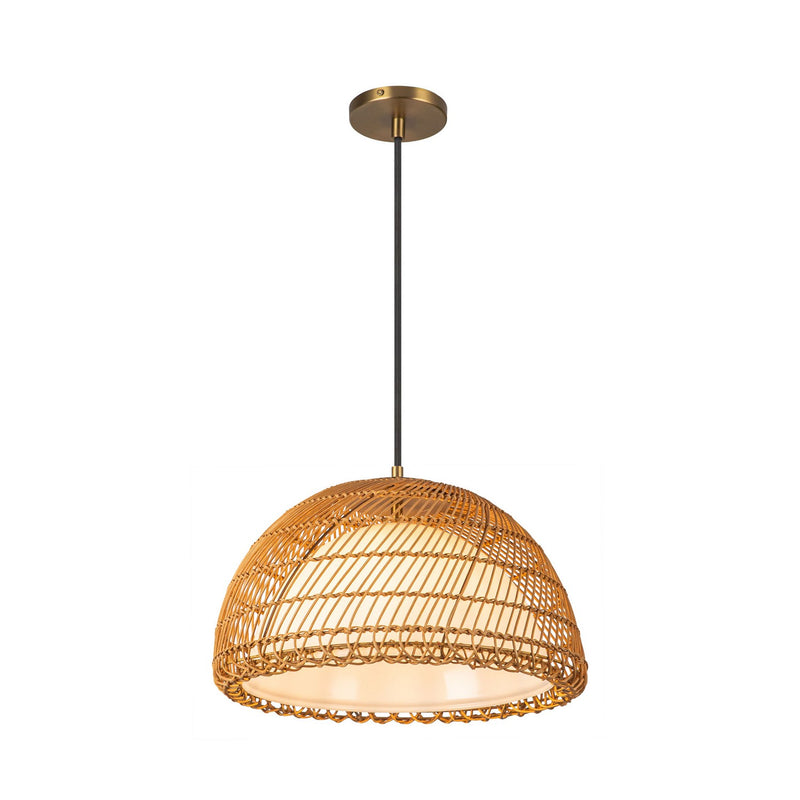 One Light Pendant<br /><span style="color:#4AB0CE;">Entrega: 4-10 dias en USA</span><br /><span style="color:#4AB0CE;font-size:60%;">PREGUNTE POR ENTREGA EN PANAMA</span><br />Collection: Bondi<br />Finish: Brushed Gold/Opal