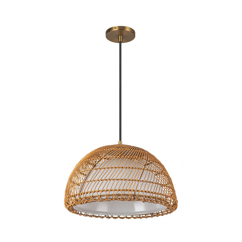 One Light Pendant<br /><span style="color:#4AB0CE;">Entrega: 4-10 dias en USA</span><br /><span style="color:#4AB0CE;font-size:60%;">PREGUNTE POR ENTREGA EN PANAMA</span><br />Collection: Bondi<br />Finish: Brushed Gold/Opal