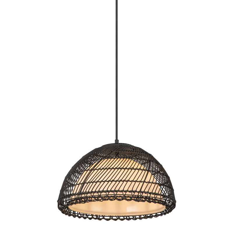 One Light Pendant<br /><span style="color:#4AB0CE;">Entrega: 2-3 semanas en USA</span><br /><span style="color:#4AB0CE;font-size:60%;">PREGUNTE POR ENTREGA EN PANAMA</span><br />Collection: Bondi<br />Finish: Matte Black/Opal