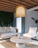One Light Pendant<br /><span style="color:#4AB0CE;">Entrega: 4-10 dias en USA</span><br /><span style="color:#4AB0CE;font-size:60%;">PREGUNTE POR ENTREGA EN PANAMA</span><br />Collection: Bondi<br />Finish: Brushed Gold/Opal Glass