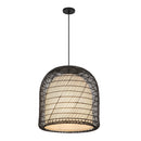 One Light Pendant<br /><span style="color:#4AB0CE;">Entrega: 4-10 dias en USA</span><br /><span style="color:#4AB0CE;font-size:60%;">PREGUNTE POR ENTREGA EN PANAMA</span><br />Collection: Bondi<br />Finish: Matte Black/Opal Glass