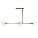 Four Light Linear Pendant<br /><span style="color:#4AB0CE;">Entrega: 4-10 dias en USA</span><br /><span style="color:#4AB0CE;font-size:60%;">PREGUNTE POR ENTREGA EN PANAMA</span><br />Collection: Cassia<br />Finish: Aged Gold/Clear Glass