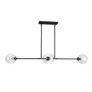 Four Light Linear Pendant<br /><span style="color:#4AB0CE;">Entrega: 4-10 dias en USA</span><br /><span style="color:#4AB0CE;font-size:60%;">PREGUNTE POR ENTREGA EN PANAMA</span><br />Collection: Cassia<br />Finish: Matte Black/Clear Glass
