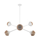 Six Light Chandelier<br /><span style="color:#4AB0CE;">Entrega: 4-10 dias en USA</span><br /><span style="color:#4AB0CE;font-size:60%;">PREGUNTE POR ENTREGA EN PANAMA</span><br />Collection: Daphne<br />Finish: White/Brown Cotton Rope