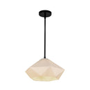 One Light Pendant<br /><span style="color:#4AB0CE;">Entrega: 4-10 dias en USA</span><br /><span style="color:#4AB0CE;font-size:60%;">PREGUNTE POR ENTREGA EN PANAMA</span><br />Collection: Krysta<br />Finish: Matte Black/Opal Glass